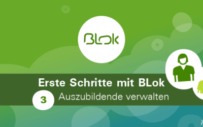 Azubis im Online-Berichtsheft BLok verwalten